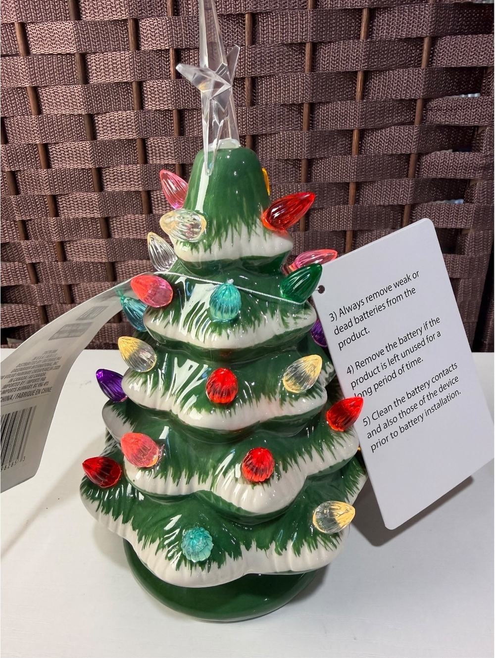 NWT Christmas tree lamp